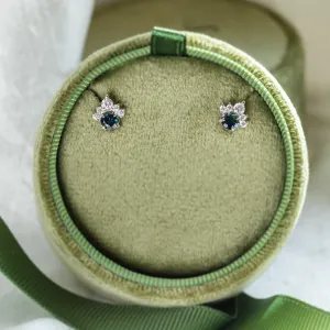 Zlaté náušnice s topazy a diamanty OCEANIA Thumbnail