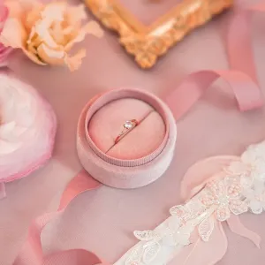 Delicate gold ring with morganite ROSALIS Thumbnail