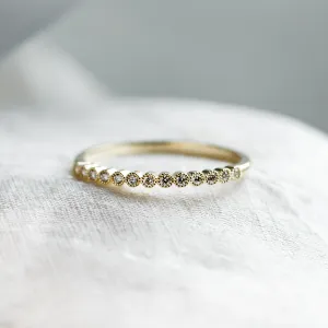 Zlatý prsten s diamanty v half eternity provedení CHRISTINE