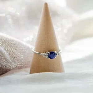 Zlatý prsten s centrálním lapis lazuli a diamanty ROYAL Thumbnail