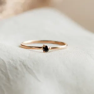 Minimalist jewelry collection with black diamond DUNCAN Thumbnail