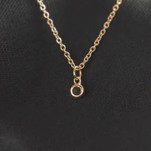 Gold bezel necklace with black diamond BLAKELEY Thumbnail