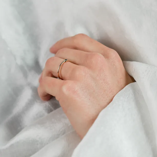 Minimalistický prsten s černým diamantem BLAIZE Image