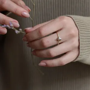 Originální prsten se salt'n'pepper diamantem JACKIE Thumbnail