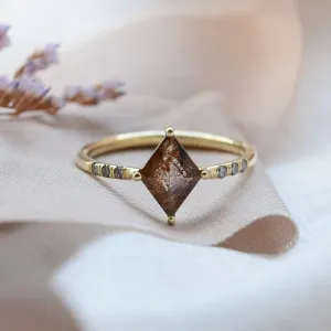 Originální prsten se salt'n'pepper diamantem JACKIE Thumbnail