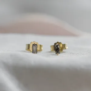 Jednoduché náušnice se salt and pepper diamanty KIKI Thumbnail