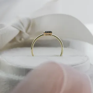 Ring in art deco style with salt'n'pepper diamond RODEO Thumbnail