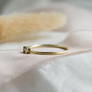 Ring in art deco style with salt'n'pepper diamond RODEO Thumbnail