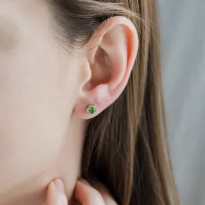 Gold earrings with peridots SALSA Thumbnail