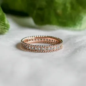 Unusual eternity ring with diamonds PERSEFONA