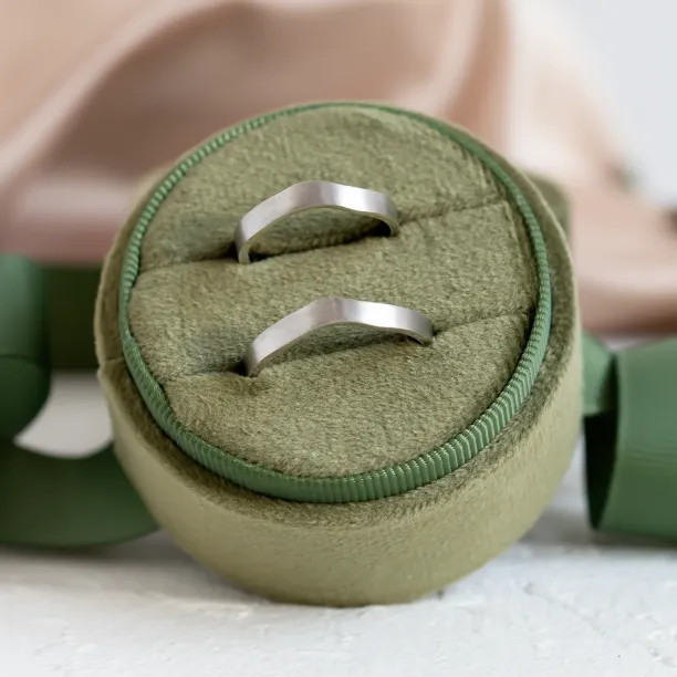 Matné nepravidelné snubní prsteny ELISE Image