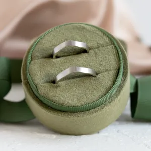 Matné nepravidelné snubní prsteny ELISE Thumbnail