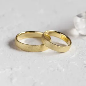 Matte wedding bands with florentine surface CALCOLO Thumbnail