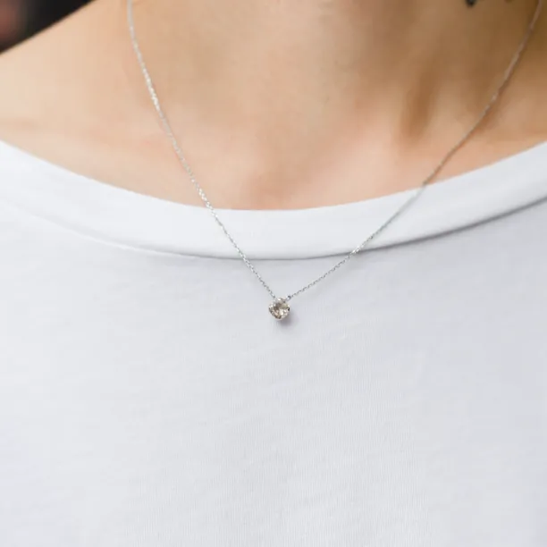 Morganite in gold necklace DAISY Image