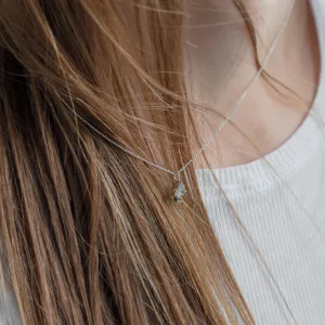 Minimalistický cluster náhrdelník se salt and pepper diamanty MANILA Thumbnail