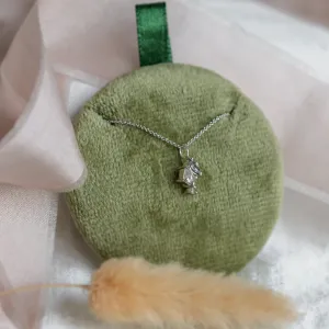 Minimalistický cluster náhrdelník se salt and pepper diamanty MANILA Thumbnail