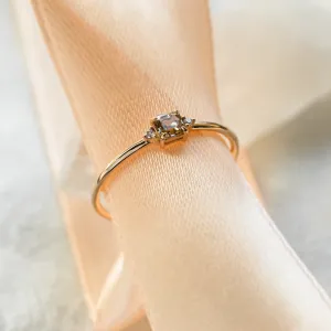 Minimalist diamond ring LARA Thumbnail