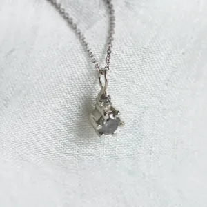 Minimalistický náhrdelník se salt and pepper diamanty GREG Thumbnail