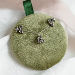 Cluster náušnice se salt and pepper diamanty GRAPPOLO Thumbnail