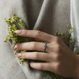 Větvičkový prsten se salt and pepper diamantem DREMO Thumbnail