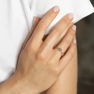 Větvičkový prsten se salt and pepper diamantem DREMO Thumbnail