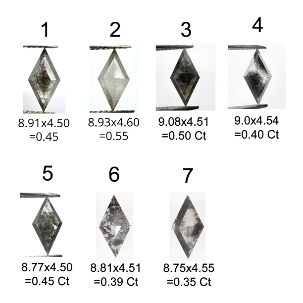 Prsten s kite salt and pepper diamantem AUSTEN Image