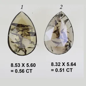 Unikátní zlatý prsten s pear salt and pepper diamantem BEX Thumbnail