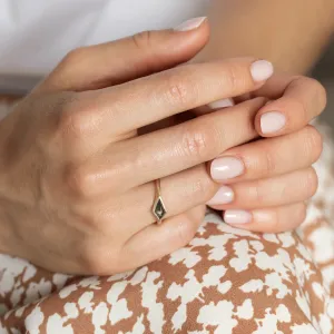 Zlatý matný prsten s kite salt and pepper diamantem APEX Thumbnail