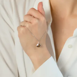 Geometrický náhrdelník se superman salt and pepper diamantem JOE Thumbnail