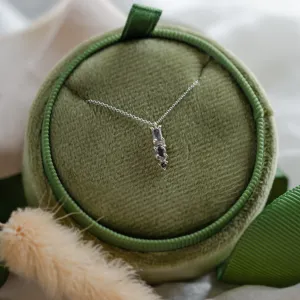 Minimalistický náhrdelník se třemi diamanty salt and pepper TRIP Thumbnail