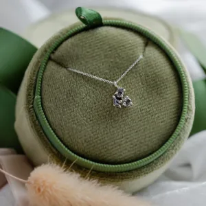 Cluster náhrdelník se třemi salt and pepper diamanty ASTRO Thumbnail