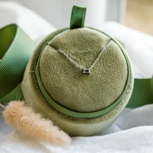 Minimalistický náhrdelník s baguette salt and pepper diamantem KIEL Thumbnail