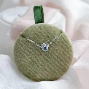 Zlatý náhrdelník s akvamarínem a diamanty AZURINE Thumbnail