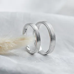 Matné škrábané snubní prsteny TOPHI Thumbnail