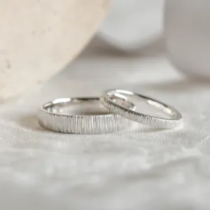 Gold relief wedding rings MIKE Thumbnail