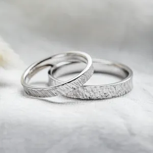 Atypical wedding rings with unusual surface TAMPERE
