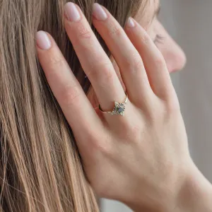 Zásnubní cluster prsten se salt'n'pepper diamanty FERRARA Thumbnail