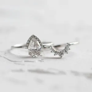 Vykrojený zlatý prsten s diamanty GEORGIA Thumbnail