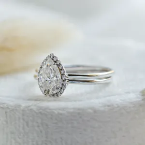 Luxury engagement set with moissanites KIMBER Thumbnail