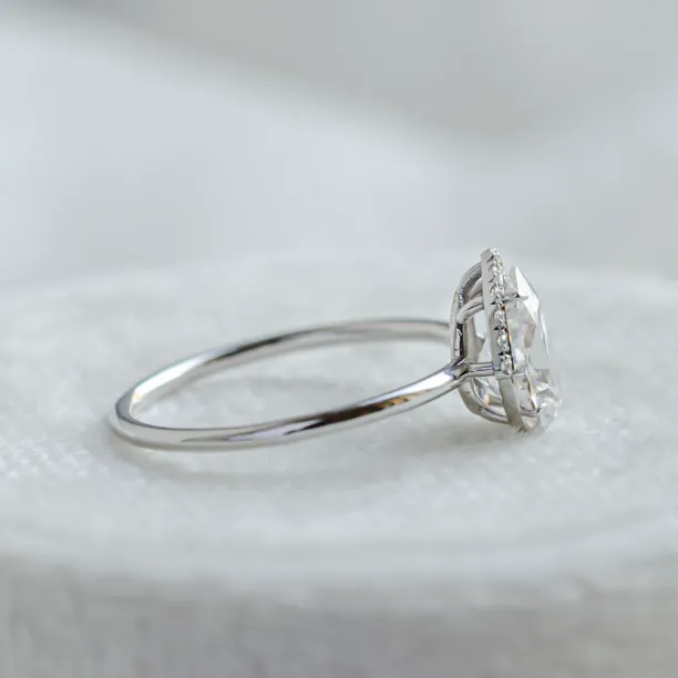 Luxury engagement set with moissanites KIMBER Image