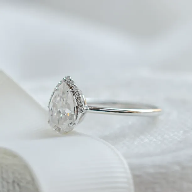 Luxury engagement set with moissanites KIMBER Image