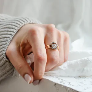 Snubní set prstenů se salt'n'pepper diamanty POET Thumbnail