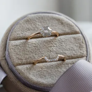 Snubní set prstenů se salt'n'pepper diamanty POET Thumbnail