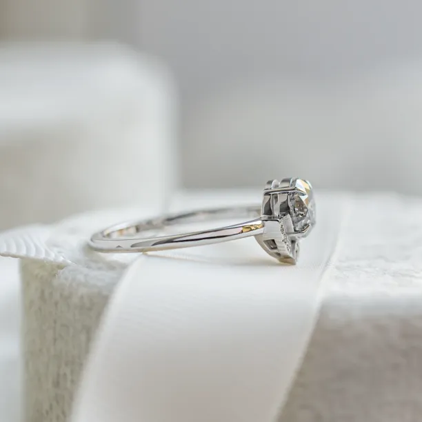 Engagement set with salt and pepper diamonds BRIGHTON Image