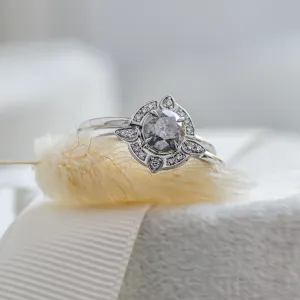 Engagement set with salt and pepper diamonds BRIGHTON Thumbnail