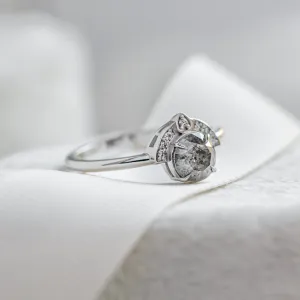 Engagement set with salt and pepper diamonds BRIGHTON Thumbnail