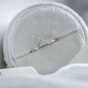 Vykrojený snubní prsten s diamanty REGGIO Thumbnail