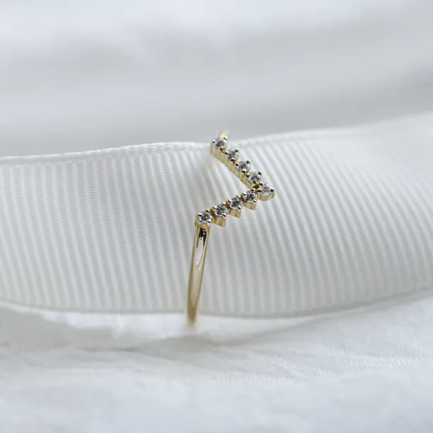 Vykrojený snubní prsten s diamanty REGGIO Image