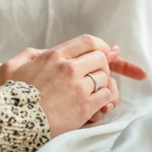 Atypical wedding rings with unique structure KYRA 