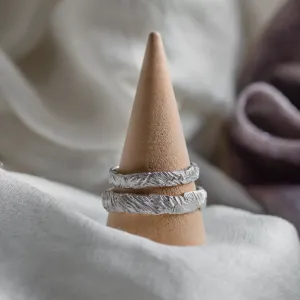 Atypical wedding rings with unique structure KYRA  Thumbnail
